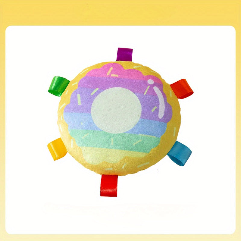 Pet Cartoon Plush Flying Disc Bite Resistant Training Toy