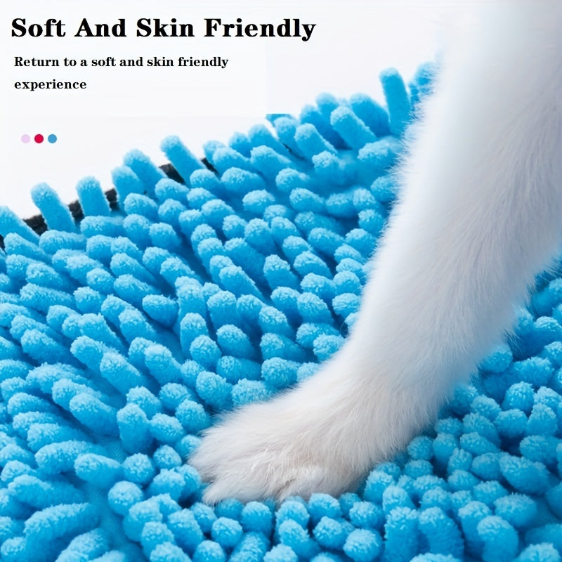 Ultra Absorbent Quick Drying Microfiber Pet Bath Towel With Hand Pockets