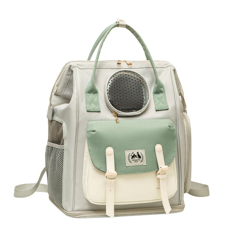 Large Capacity Breathable Pet Backpack Portable Carrier