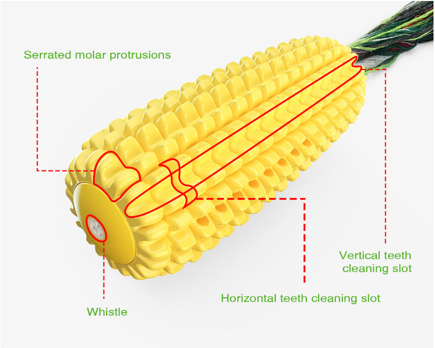 Pet Corn Shape Bite Resistant Squeaky Vent Toy
