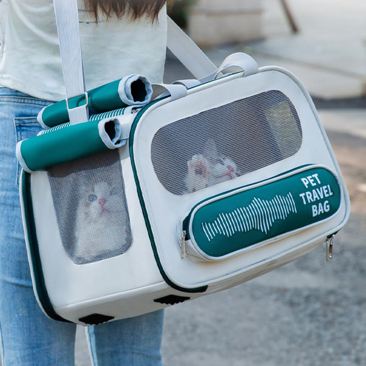 Portable Breathable Large Capacity Pet Backpack Carrier Bag