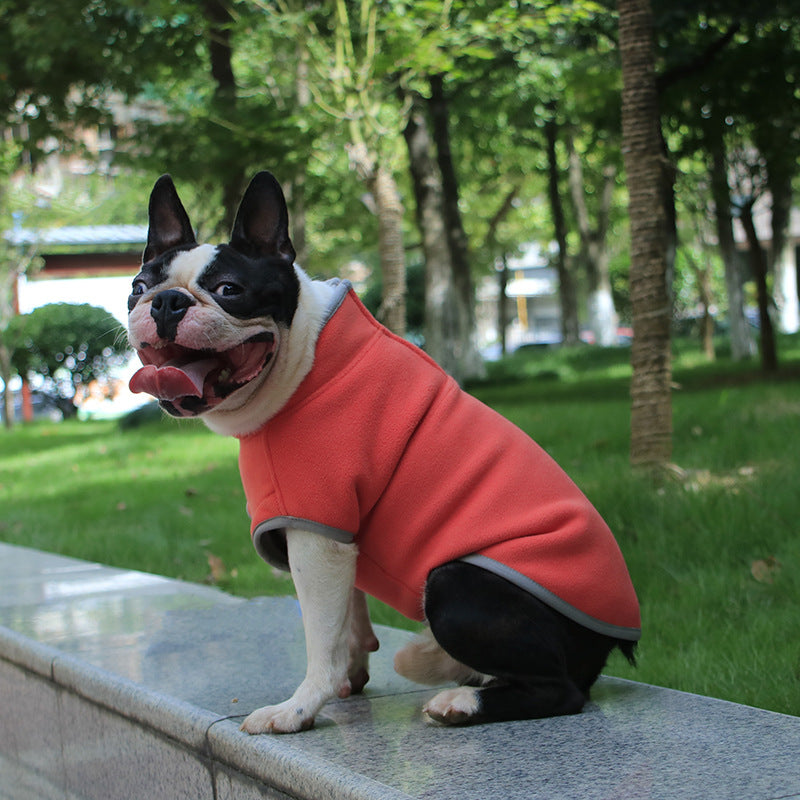 Thick Polar Fleece Solid Color Pet Sweater