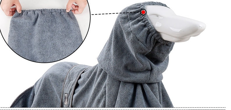 Highly Absorbent Cotton Pet Bathrobe Towel For Drying And Grooming