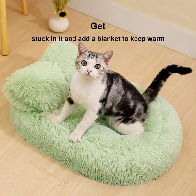 Fluffy Anti-Slip Winter Pet Sleeping Nest Bed
