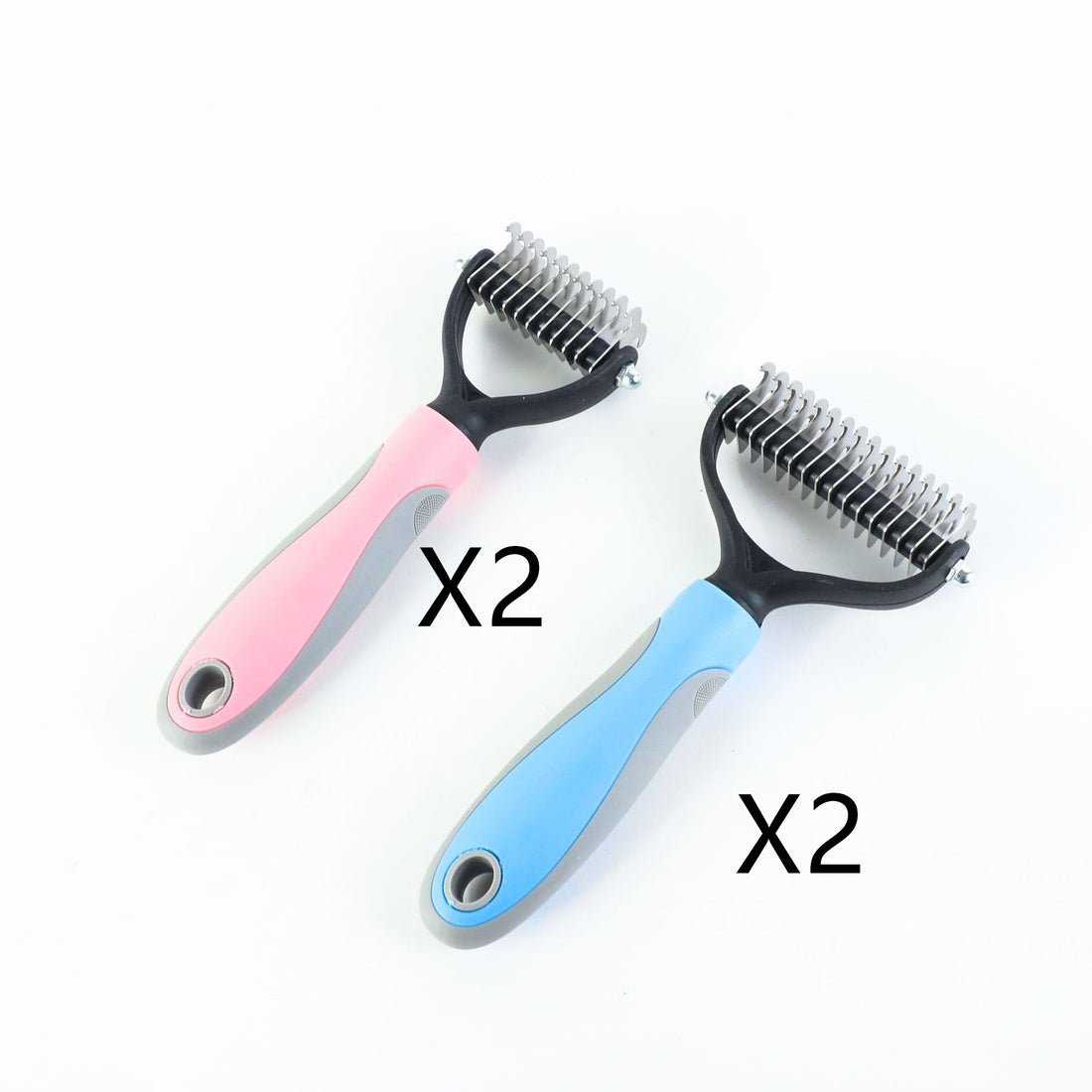 Double Sided Stainless Pet Grooming Brush Hair Removal Dematting Tool