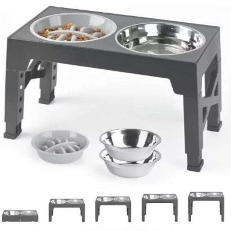 Elevated Pet Feeding Bowl Neck Protection Anti Tumble Design