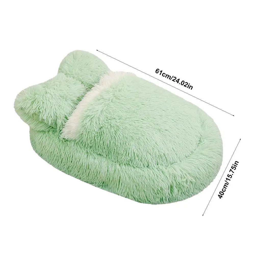 Fluffy Anti-Slip Winter Pet Sleeping Nest Bed