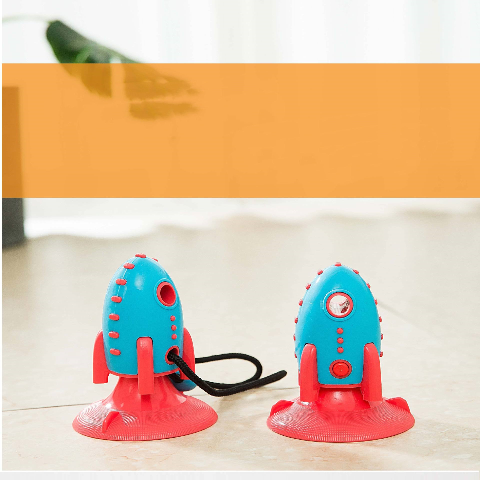 Pet Rocket Food Dispensing Bite Resistant Toy Accessories
