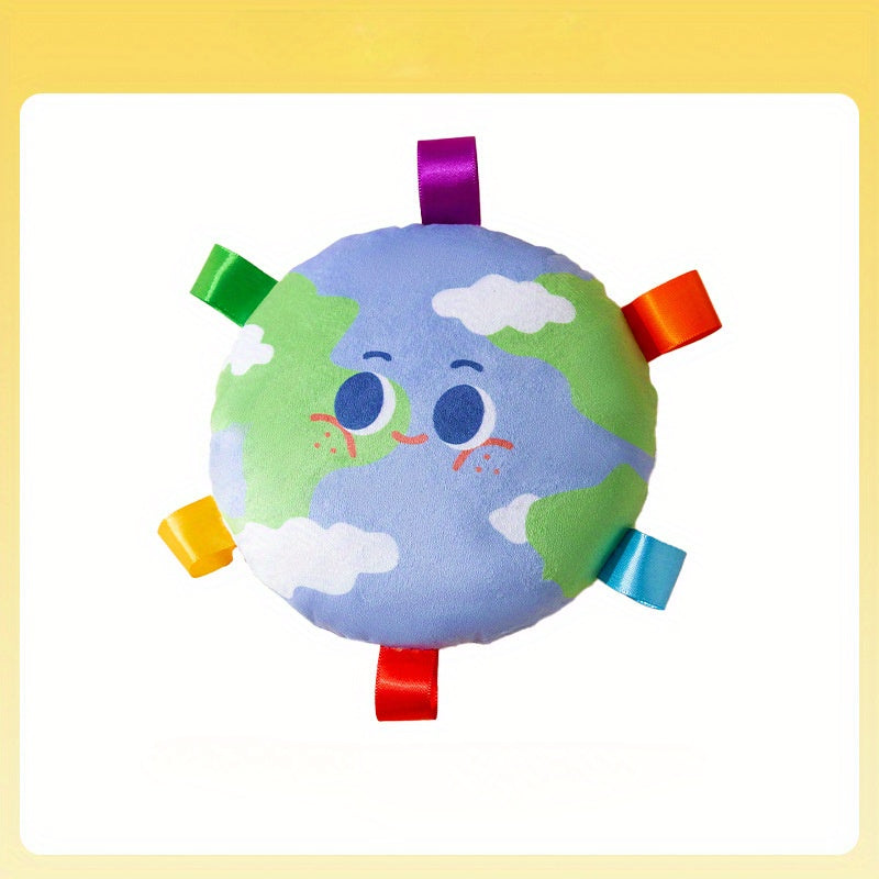Pet Cartoon Plush Flying Disc Bite Resistant Training Toy