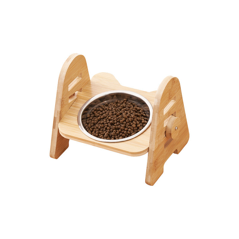 Angled Pet Drinking Bowl Cervical Spine Protection Feeding Design