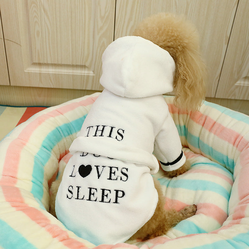 Pet Puppy Milk Print Comfortable Soft Everyday Wear Clothing