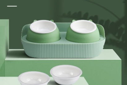 Ceramic Pet Feeding Bowl Neck Protection Design