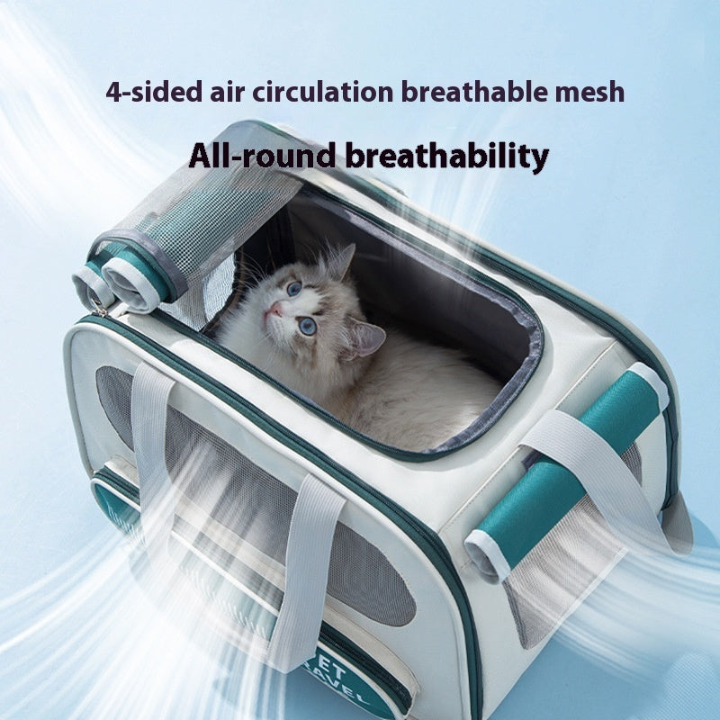 Portable Breathable Large Capacity Pet Backpack Carrier Bag