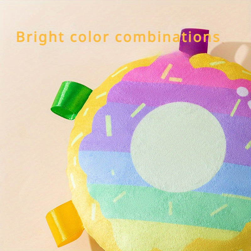 Pet Cartoon Plush Flying Disc Bite Resistant Training Toy