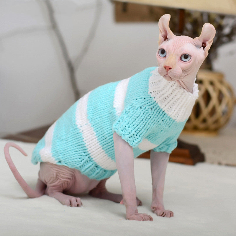 Warm Hairless Pet Sweater Comfortable Clothing Outfit