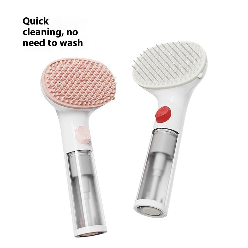 3 In 1 Pet Steam Grooming Brush Adjustable Hair Removal Comb Tool