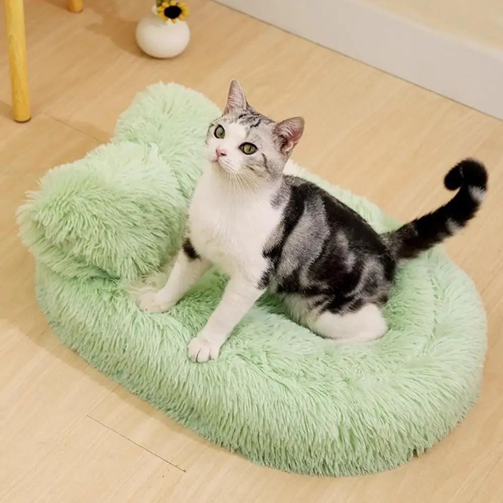 Fluffy Anti-Slip Winter Pet Sleeping Nest Bed