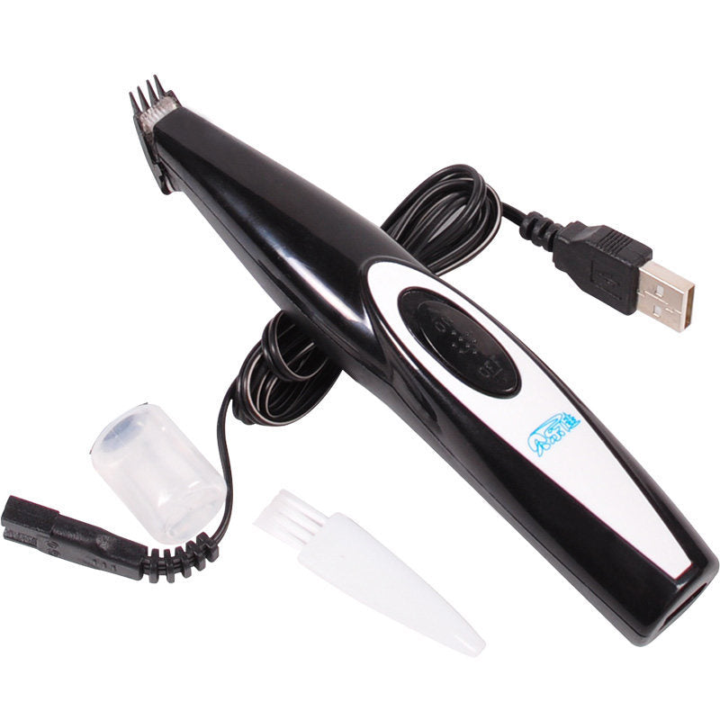 USB Rechargeable Pet Nail Hair Trimmer Grinder Grooming Clipper Tool