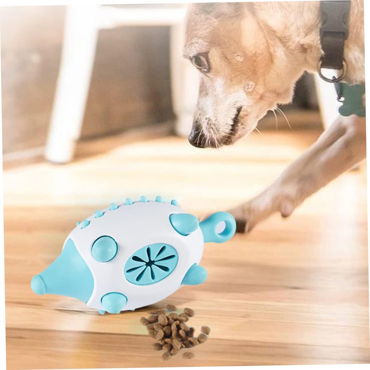 Pet Wear Resistant Treat Dispensing Puzzle Chew Squeaky Toy