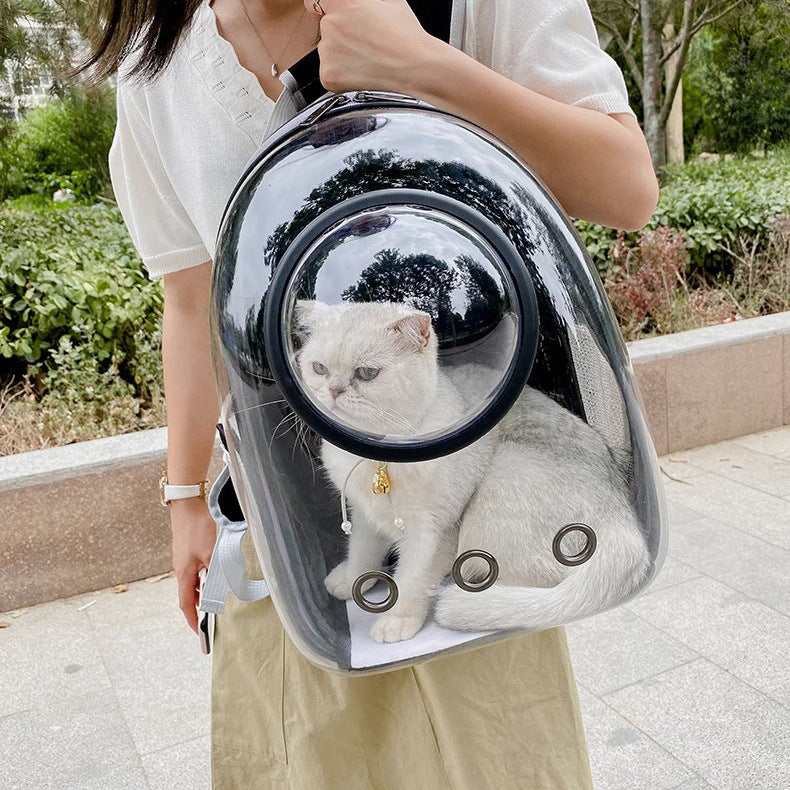 Large Capacity Transparent Pet Backpack Breathable Skylight Carrier Bag