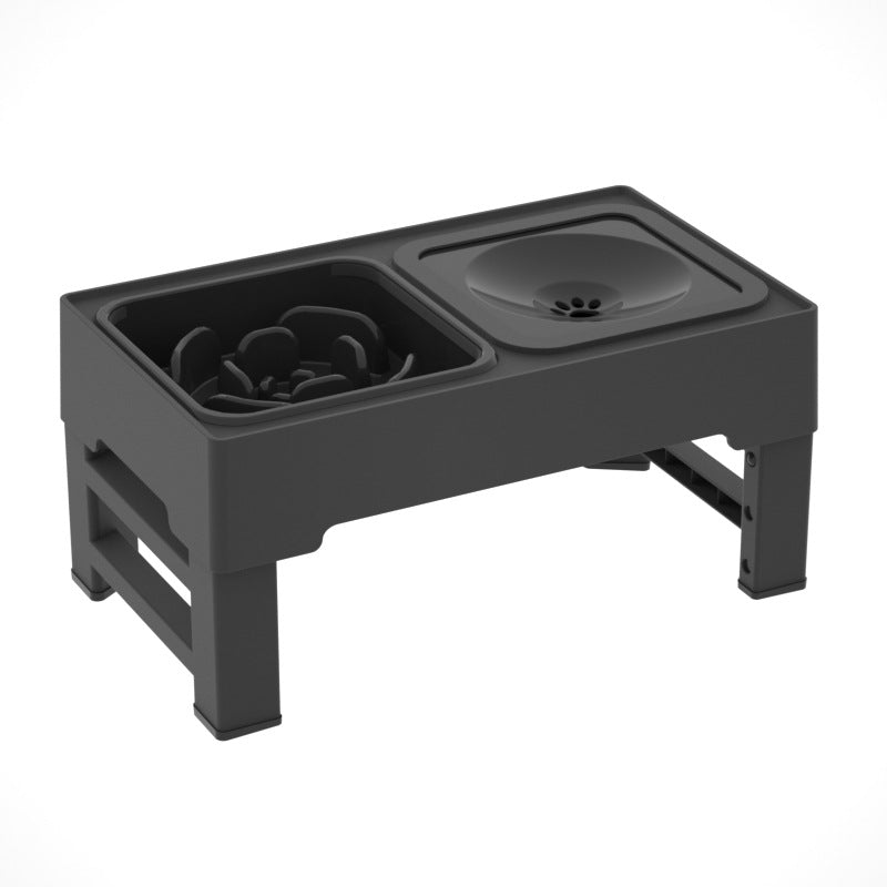 Adjustable Height Double Stainless Stand Pet Feeding Bowl