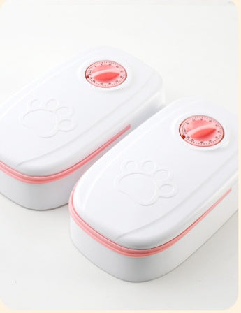 Smart Automatic Pet Feeding Dispenser Timer Stainless Steel Bowl Supplies