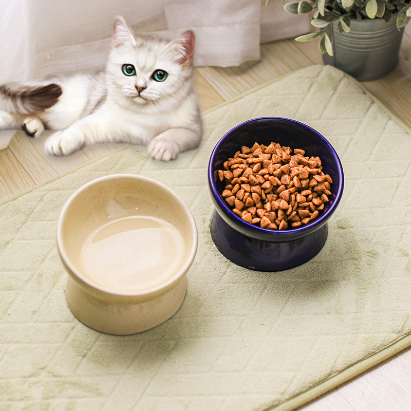 Ceramic Neck Guard Anti-Choke Pet Feeding Bowl