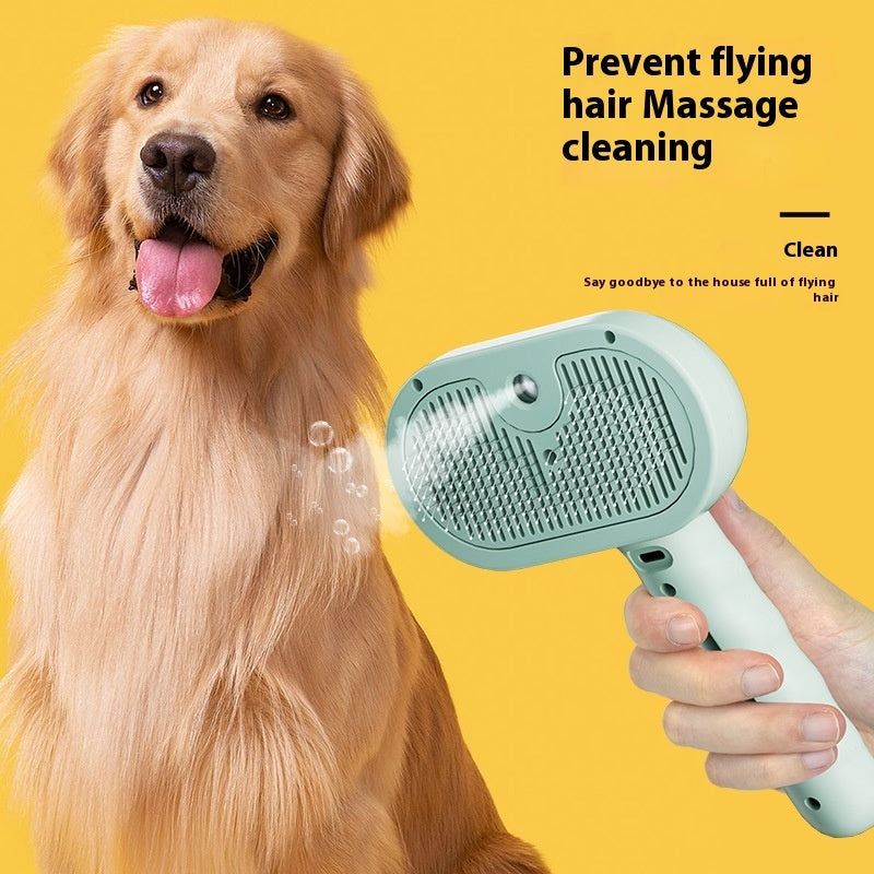 Pet Grooming Spray Comb Dematting Hair Remover Brush Mist Tool