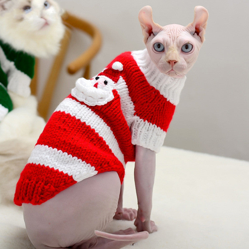 Warm Hairless Pet Sweater Comfortable Clothing Outfit