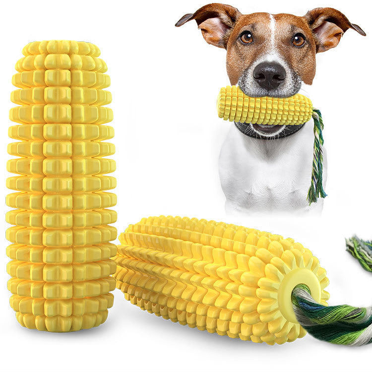Pet Corn Shape Bite Resistant Squeaky Vent Toy