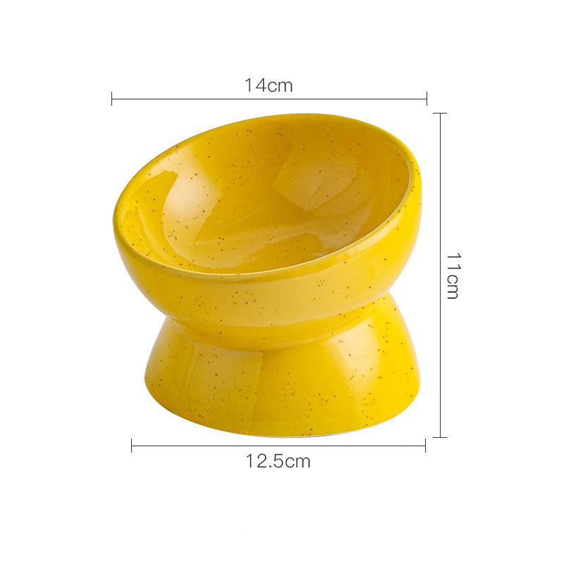 Ceramic Neck Guard Anti-Choke Pet Feeding Bowl