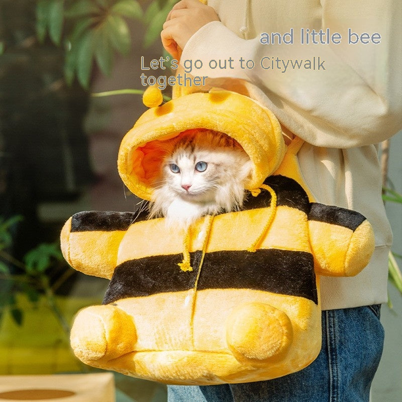 Animal Shaped Pet Backpack Off Shoulder Portable Carry Bag