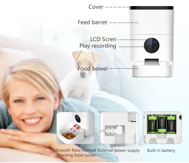 WiFi Automatic Pet Feeding Machine Smart Food Dispenser