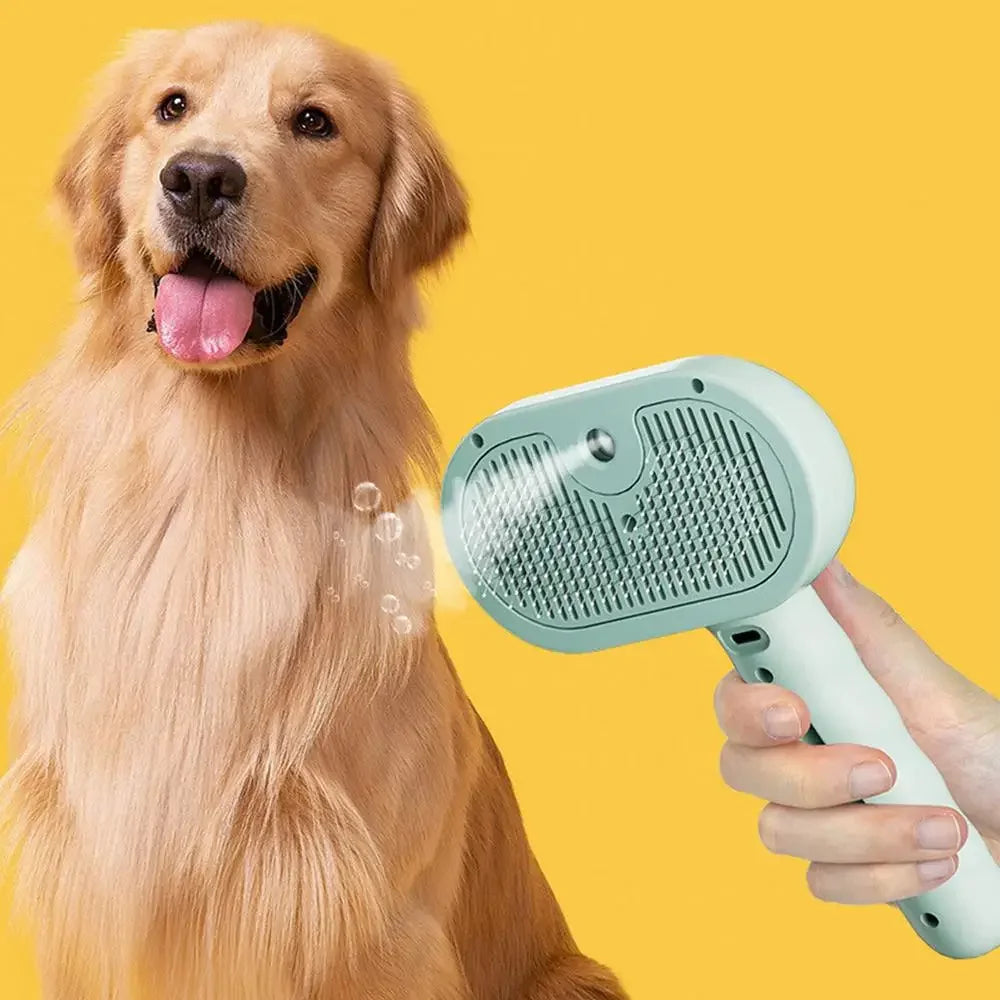 Pet Grooming Spray Comb Dematting Hair Remover Brush Mist Tool