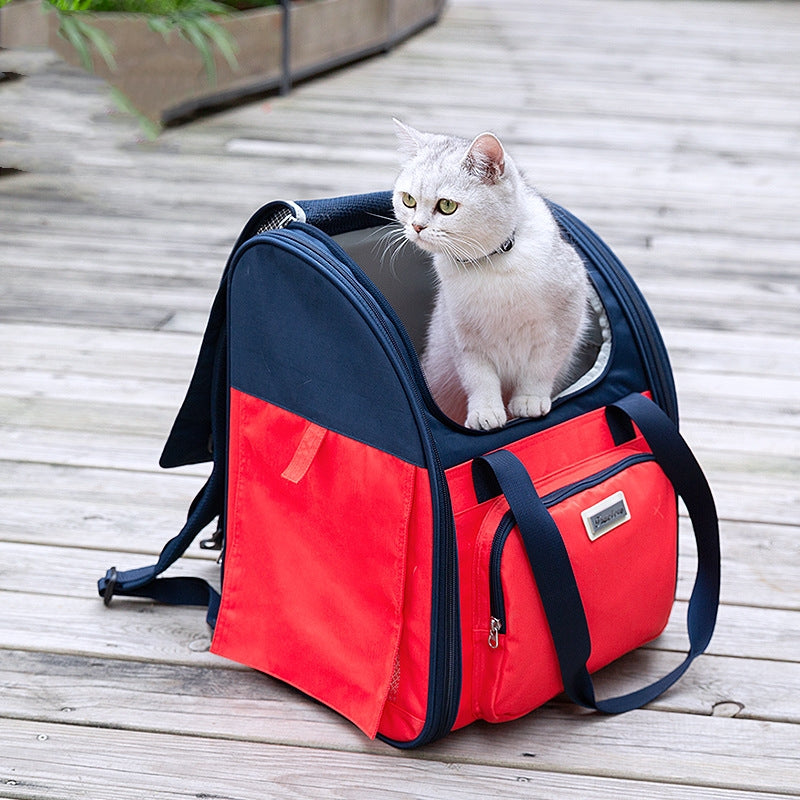 Waterproof Breathable Pet Backpack Handbag Portable Travel Carrier