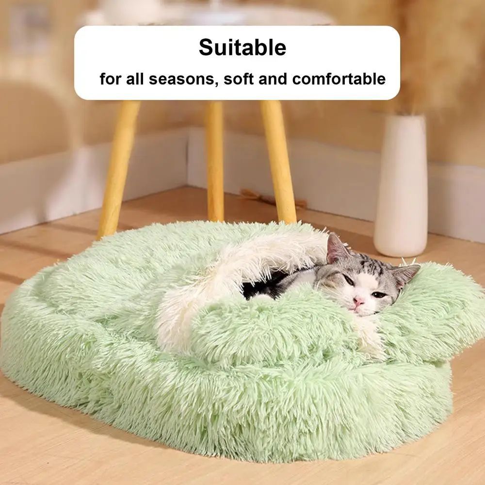 Fluffy Anti-Slip Winter Pet Sleeping Nest Bed