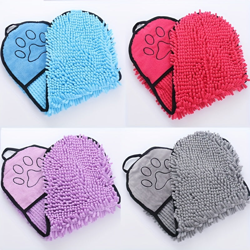 Ultra Absorbent Quick Drying Microfiber Pet Bath Towel With Hand Pockets