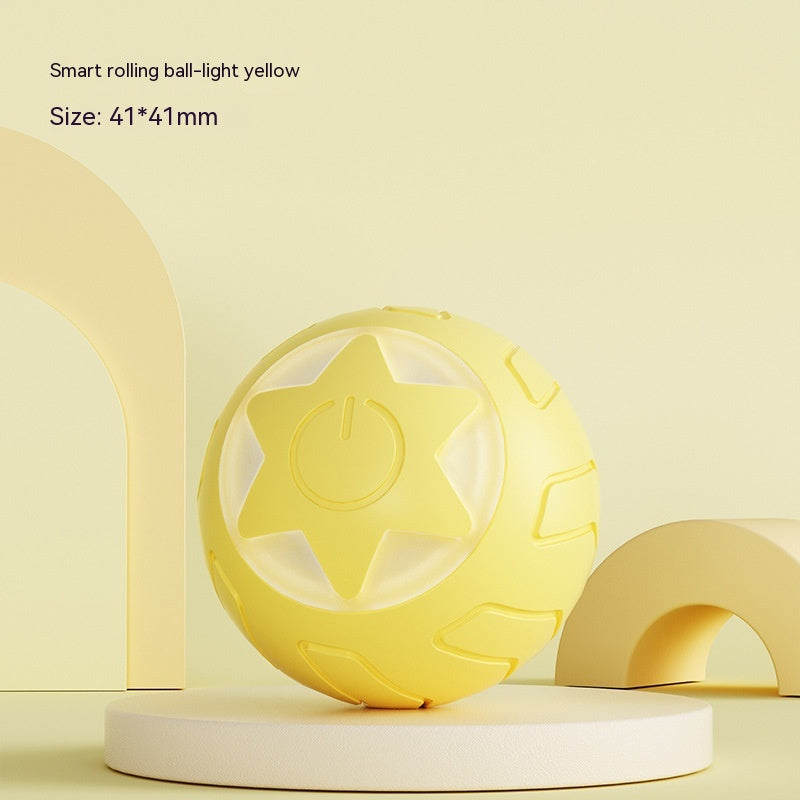 Pet Rolling Ball Self Moving Bite Resistant Interactive Toy