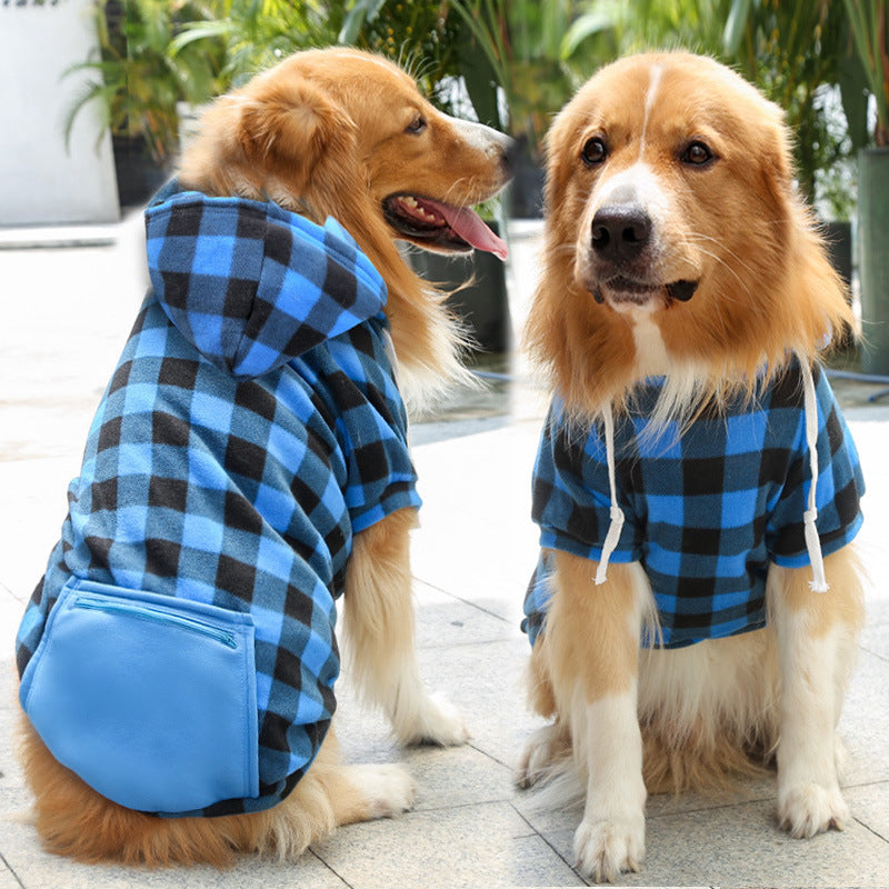 Fashion Zipper Pocket Pet Sweater Simple Clothing Outfit