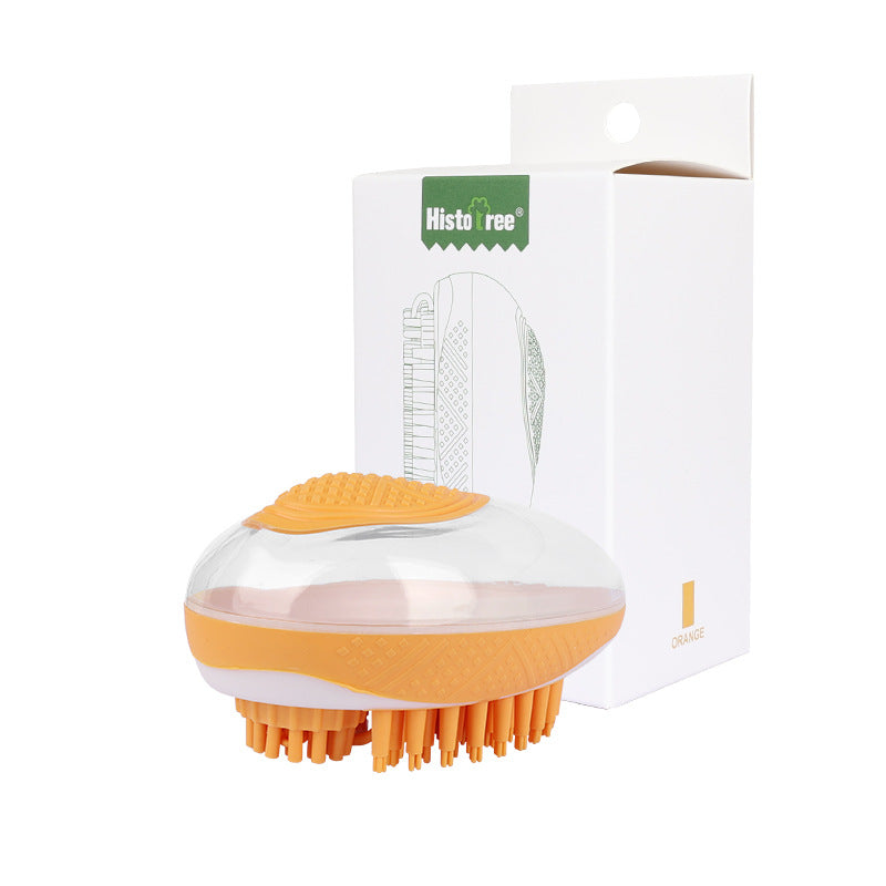 2 In 1 Silicone Pet Bath Brush Massage Grooming Shower Comb Tool
