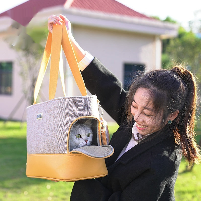 Portable Breathable Space Capsule Pet Backpack Travel Carrier