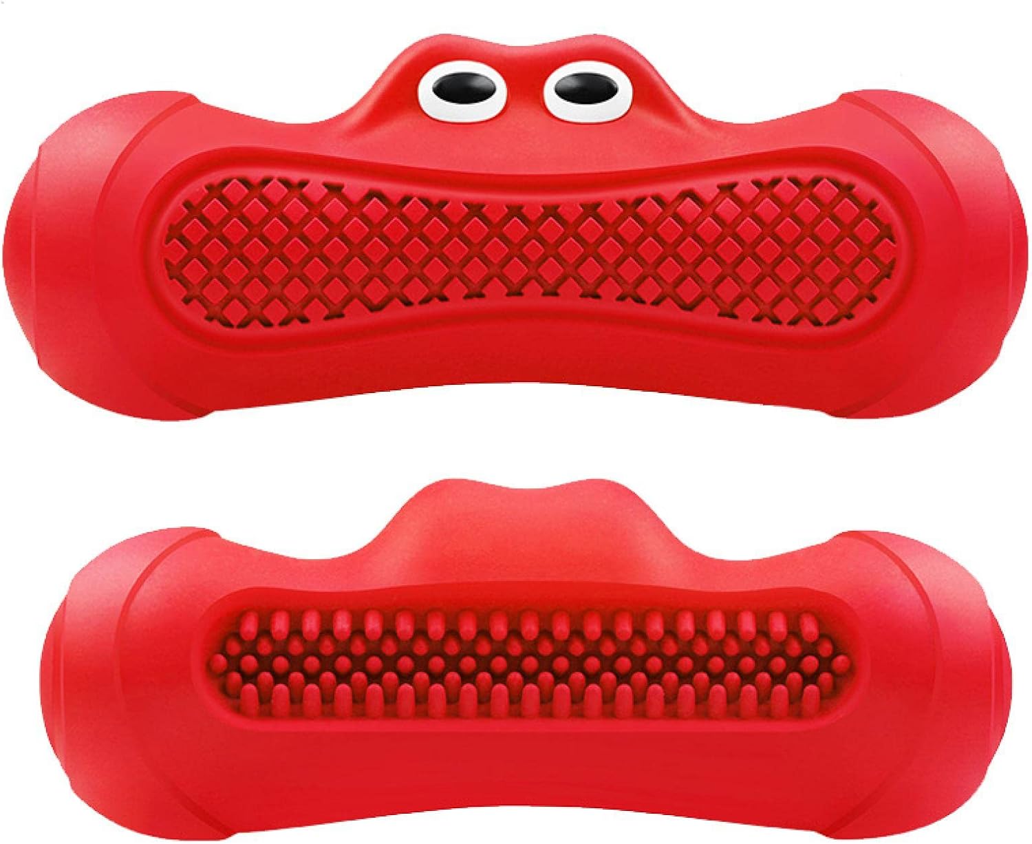 Pet Natural Rubber Rugby Squeaky Chew Teething Toy