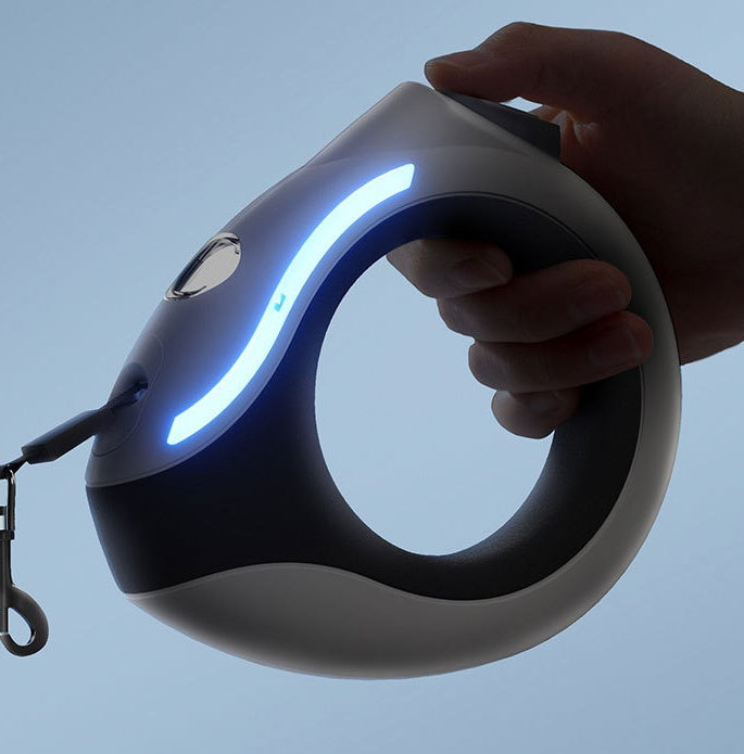 LED Night Light Automatic Retractable Pet Training Leash Supplies
