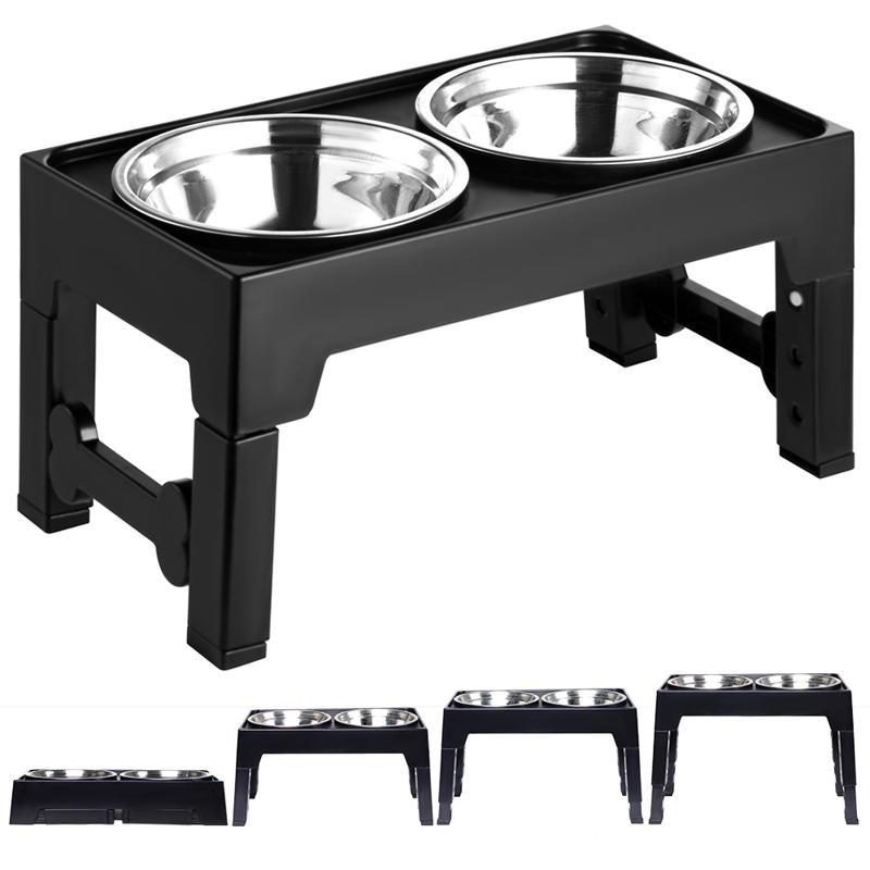 Elevated Pet Feeding Bowl Neck Protection Anti Tumble Design