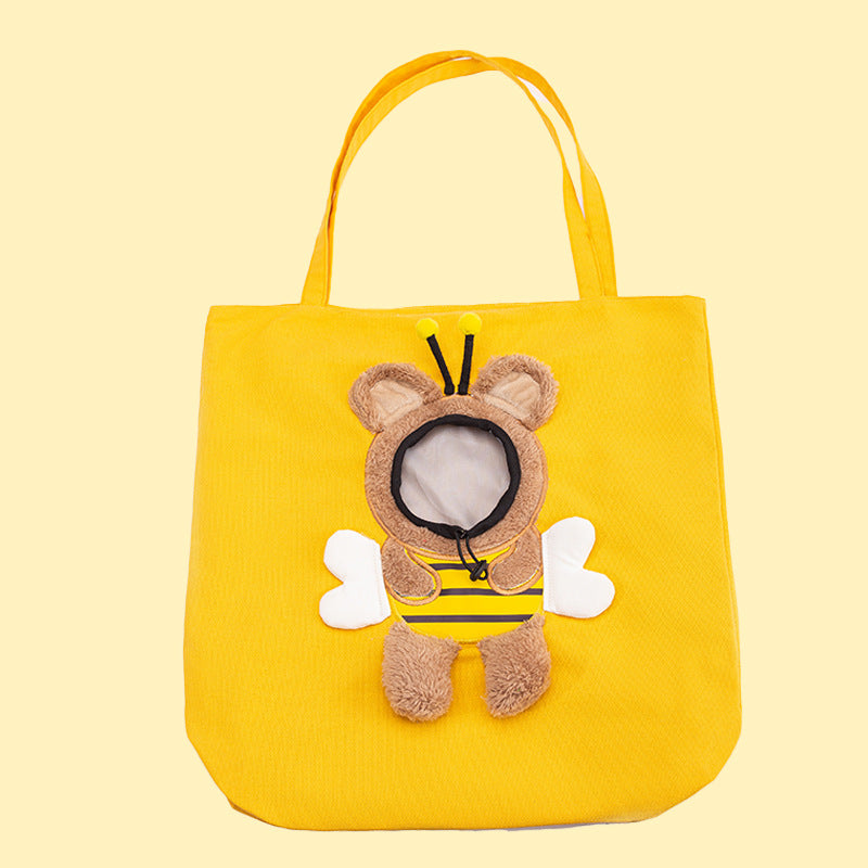 Animal Shaped Pet Backpack Off Shoulder Portable Carry Bag