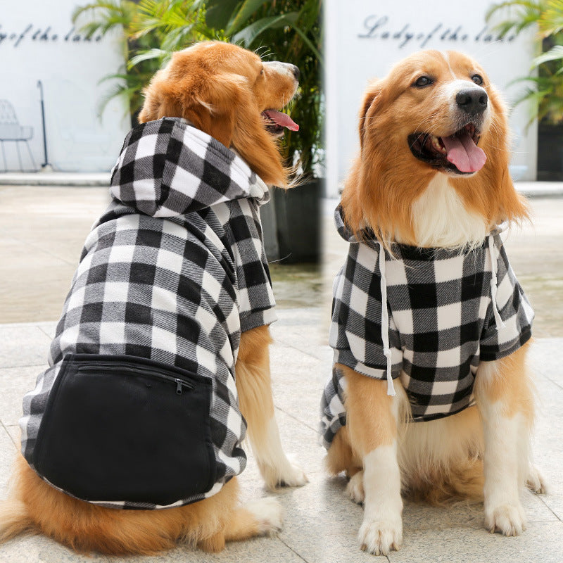 Fashion Zipper Pocket Pet Sweater Simple Clothing Outfit