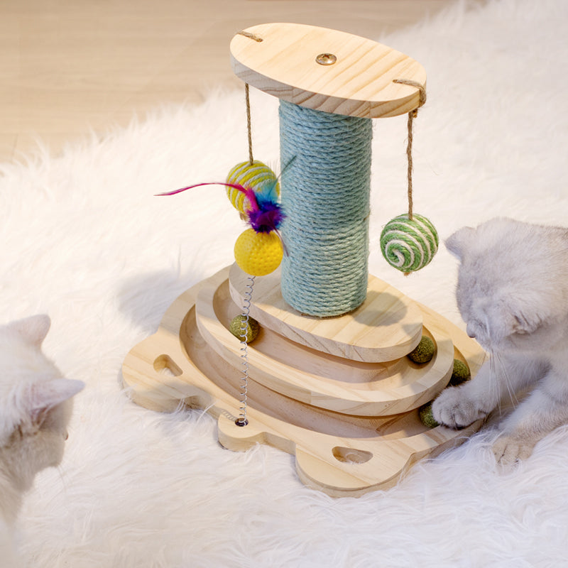 Pet Scratcher Interactive Maze Ball Toy Accessories