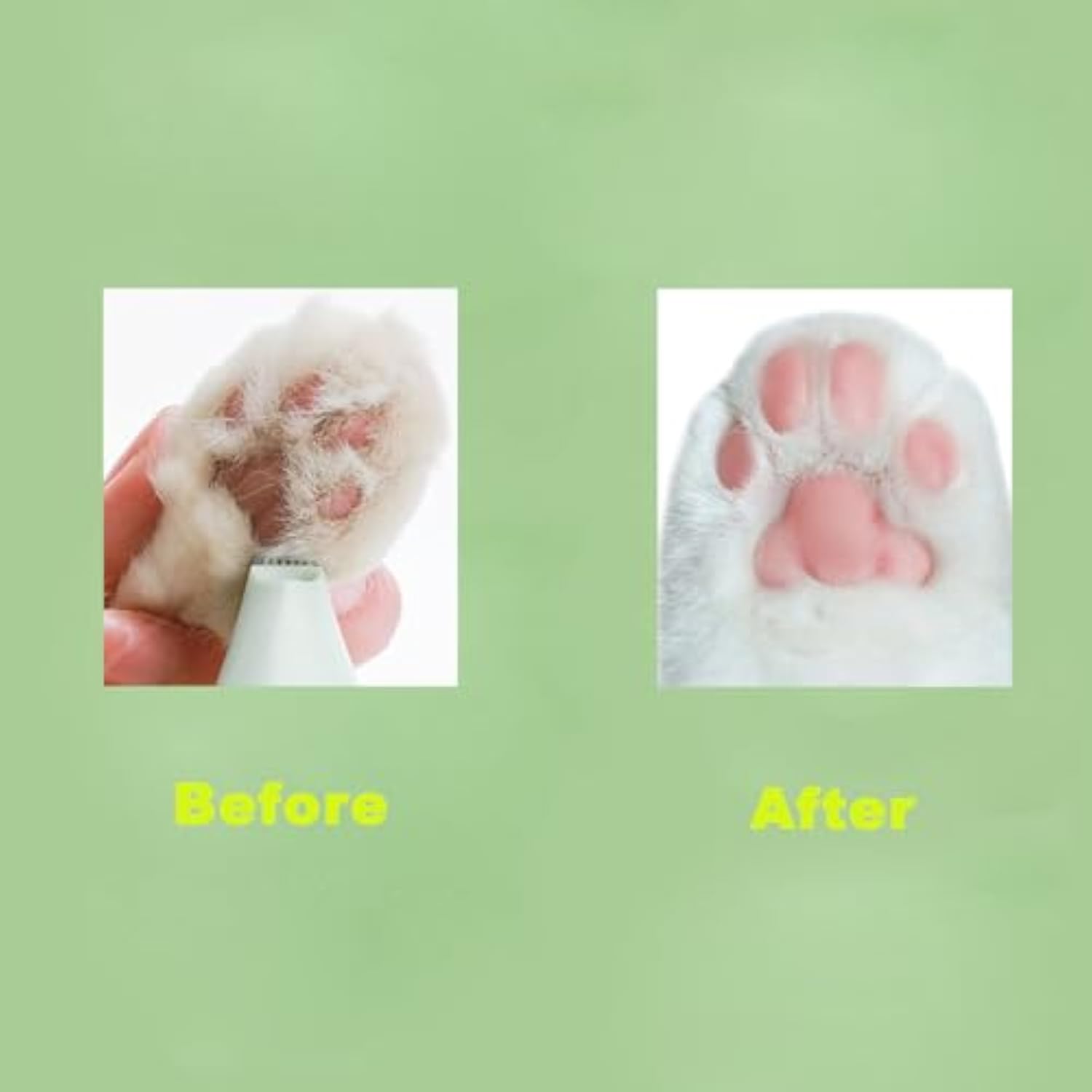Rechargeable Pet Paw Hair Trimmer Ergonomic Grooming Tool For Home Use