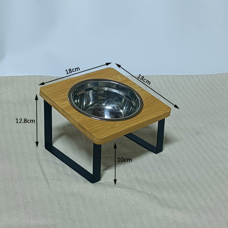 Elevated Anti Tip Stainless Steel Pet Food Bowl Large Capacity Design