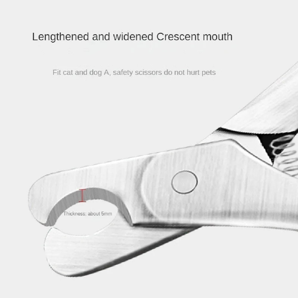 Professional Pet Nail Clippers Stainless Steel Safety Grooming Tool